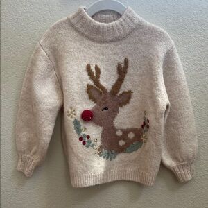 Zara Cream Knit Sweater with Subtle Texture